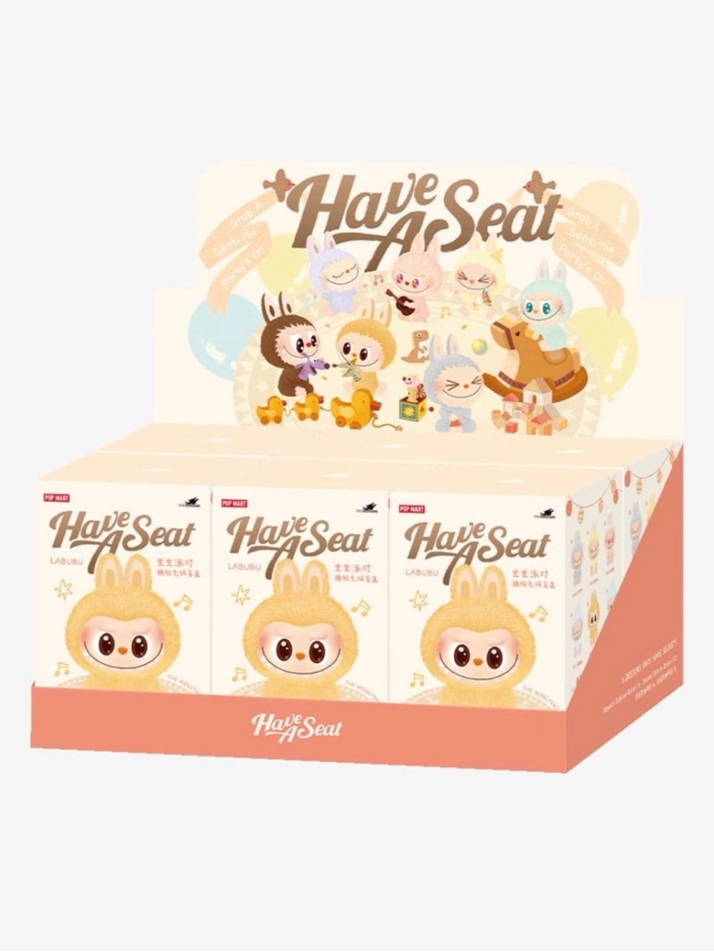 Have A Seat Plush Figure Toy - Cream & Brown